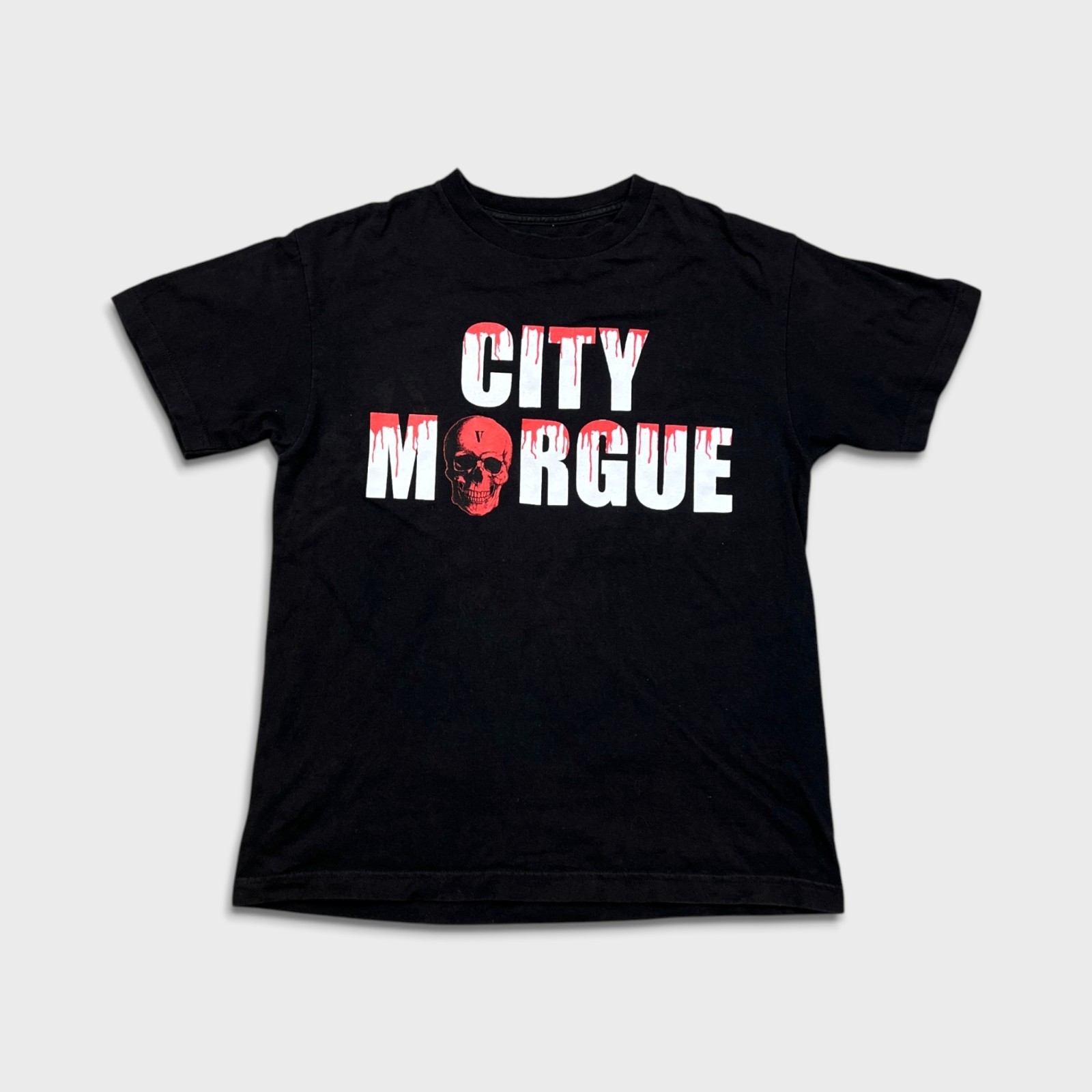 FW19 Vlone x City Morgue Dog T-Shirt Mens Medium Black Hip Hop Graphic T Shirt gallery