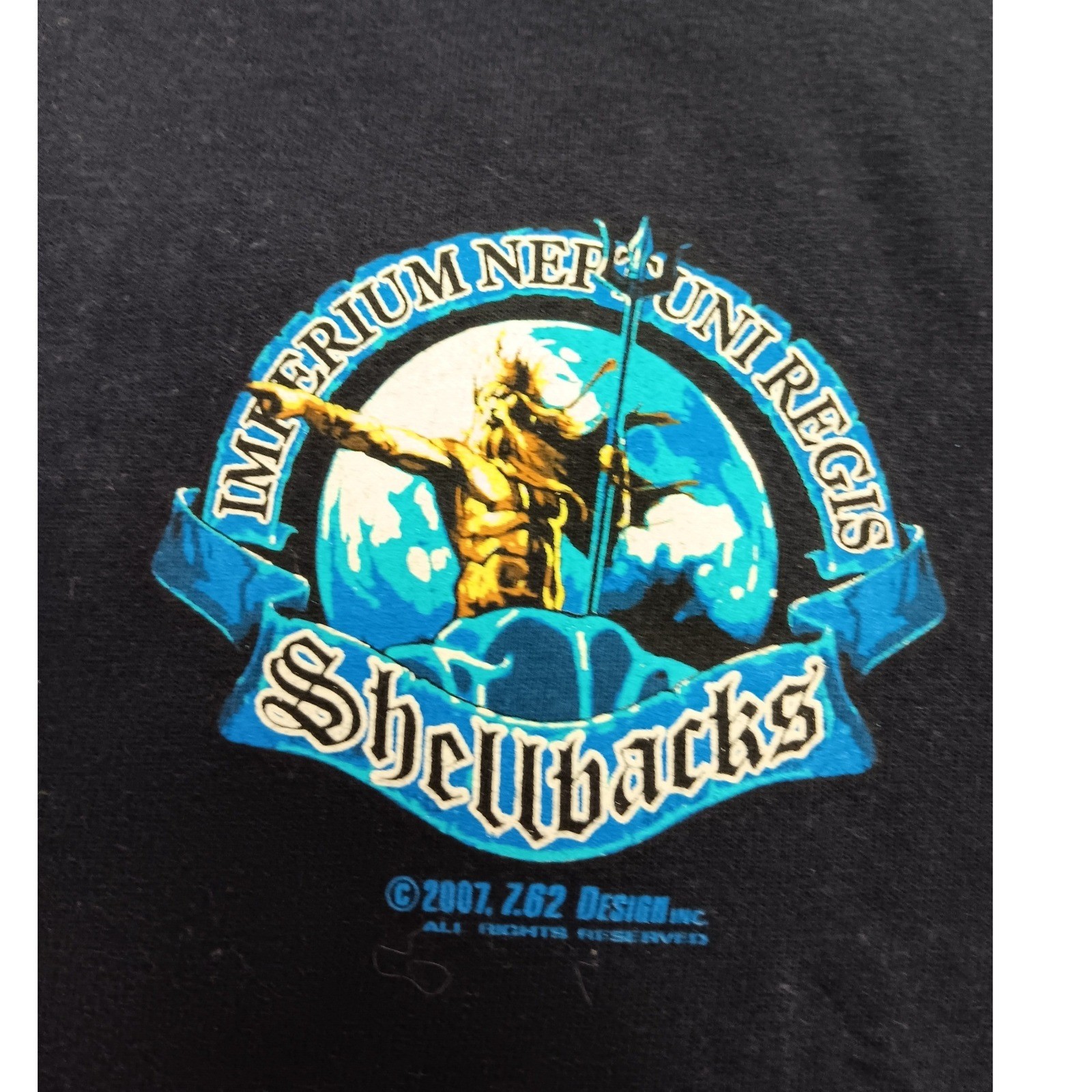 762 Design Men's M T Shirt Navy Blue Shellbacks Ancient Order Deep Graphic Tee gallery