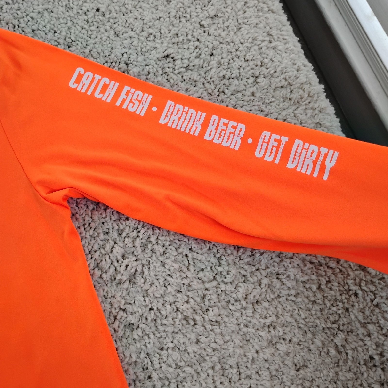 Dirty Hooker Shirt Mens Large Orange Performance Fishing Beach Beer Outdoor A8 gallery