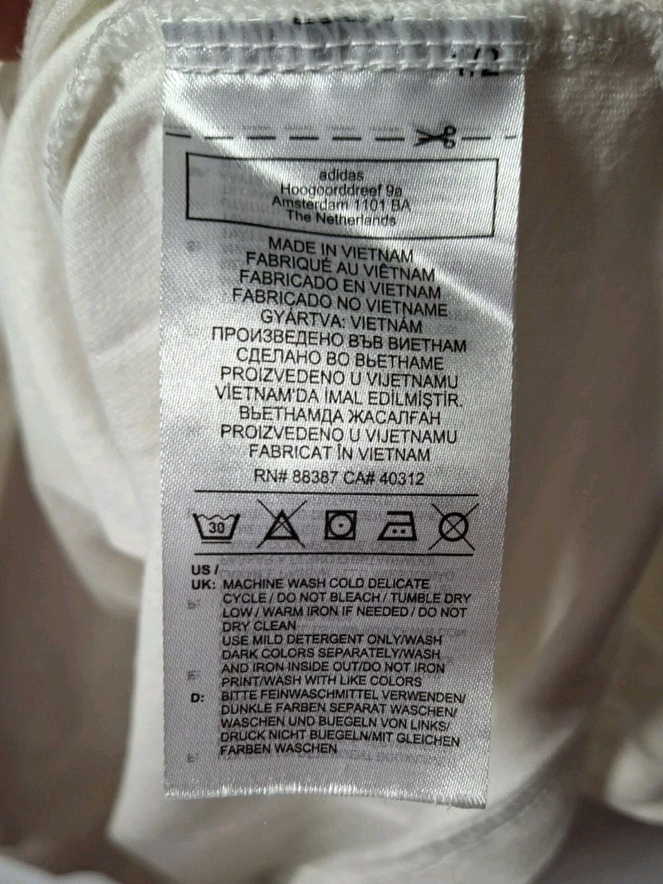 Adidas Orignals T-Shirt Mens S White Regular Fit Short Sleeve Crew Neck Pullover gallery
