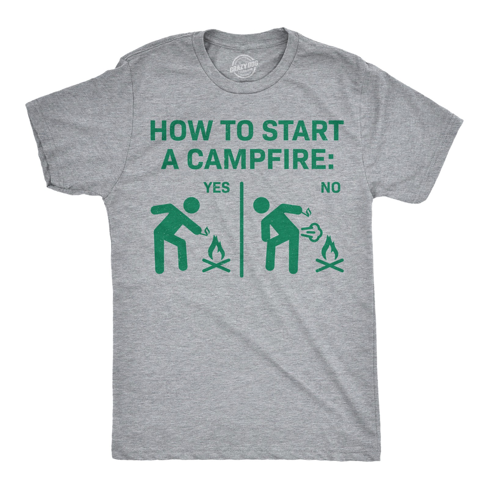 Mens Funny T Shirts How to Start A Campfire Sarcastic Camping Graphic Novelty gallery