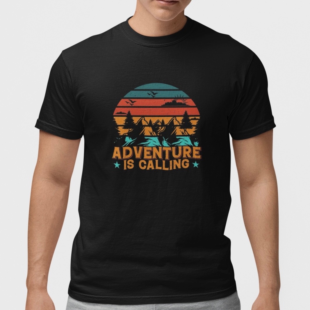 Adventure Is Calling T Shirt Camping Hiking Outdoor Vintage Graphic Tee gallery