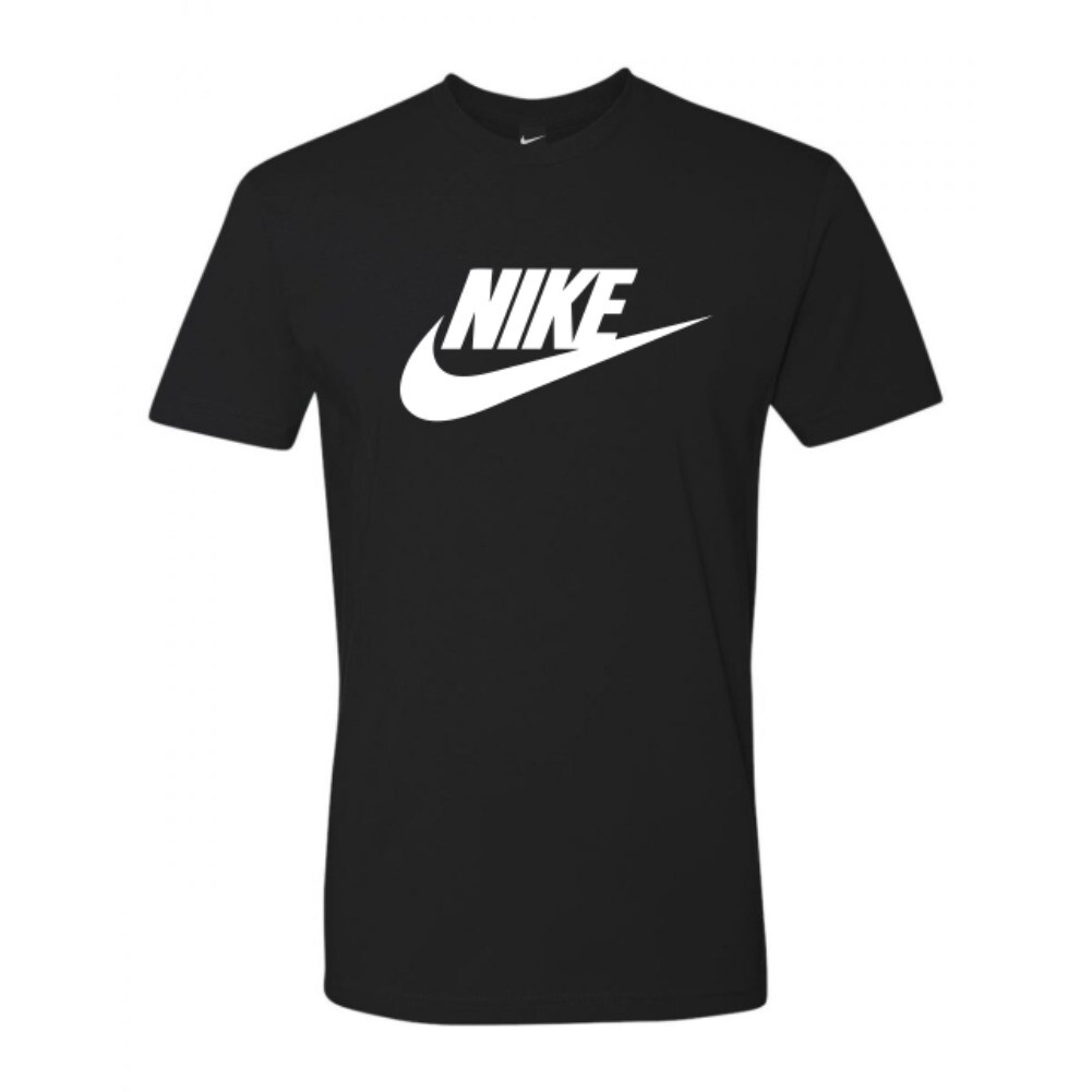 Nike Men's T-Shirt Logo Swoosh Printed Athletic Active Short Sleeve Shirt gallery