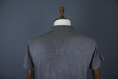 Polo Ralph Lauren Custom Fit Grey Solid Cotton Short Sleeve Polo Shirt Size L