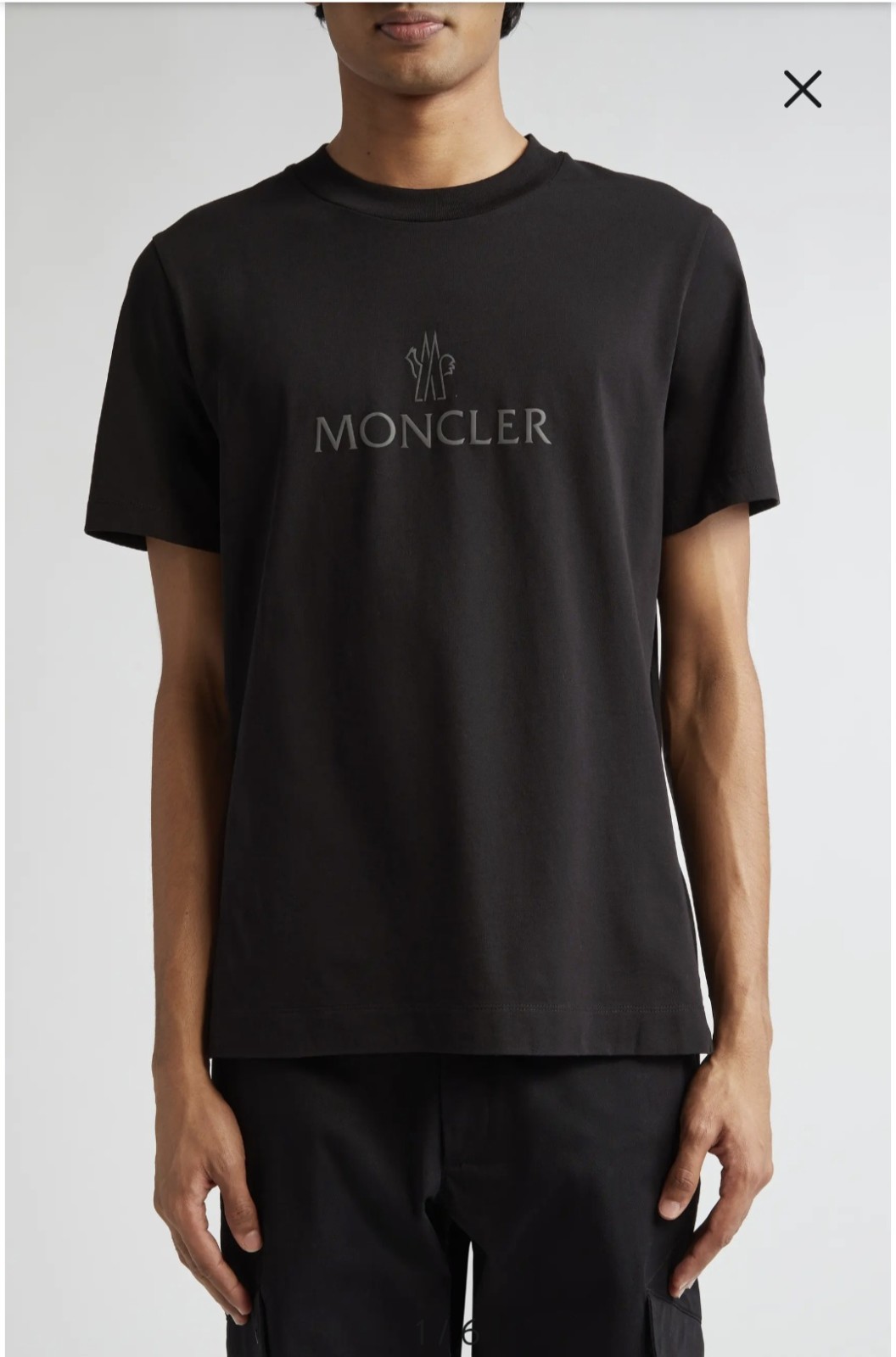 Moncler Logo Embellished T-ShirtIn Black XXL gallery