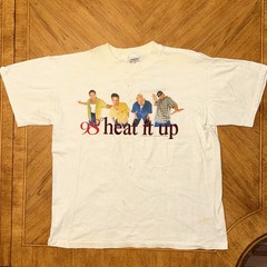 Vintage 98 Degrees TShirt XL White 1998 Heat It Up Tour Graphic 90s Pop Group