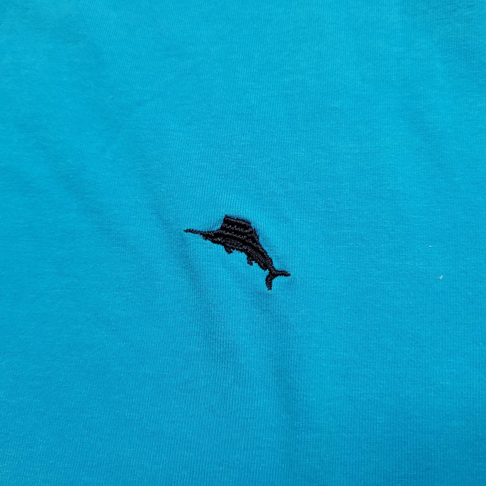 Tommy Bahama Shirt Mens Medium Blue Marlin Logo Cotton Spandex Short Sleeve gallery