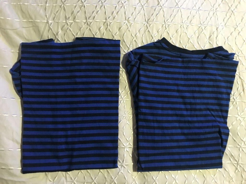 IKEA "SET OF 2" BLUE SHORT SLEEVE "HEY!" CREW-NECK T-SHIRT SIZE:G/H STRAIGHT gallery