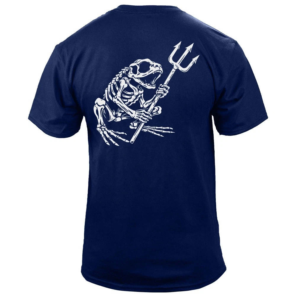 Official US Navy Bone Frog LLTB Tri-Blend Shirt - Navy Special Forces Honor Tee gallery