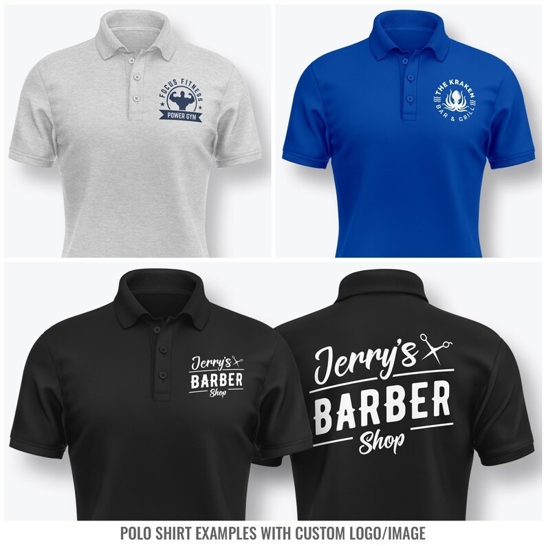 Customised Printed Left chest & Back Polo T-shirt, Custom Workwear Polo T Shirt gallery