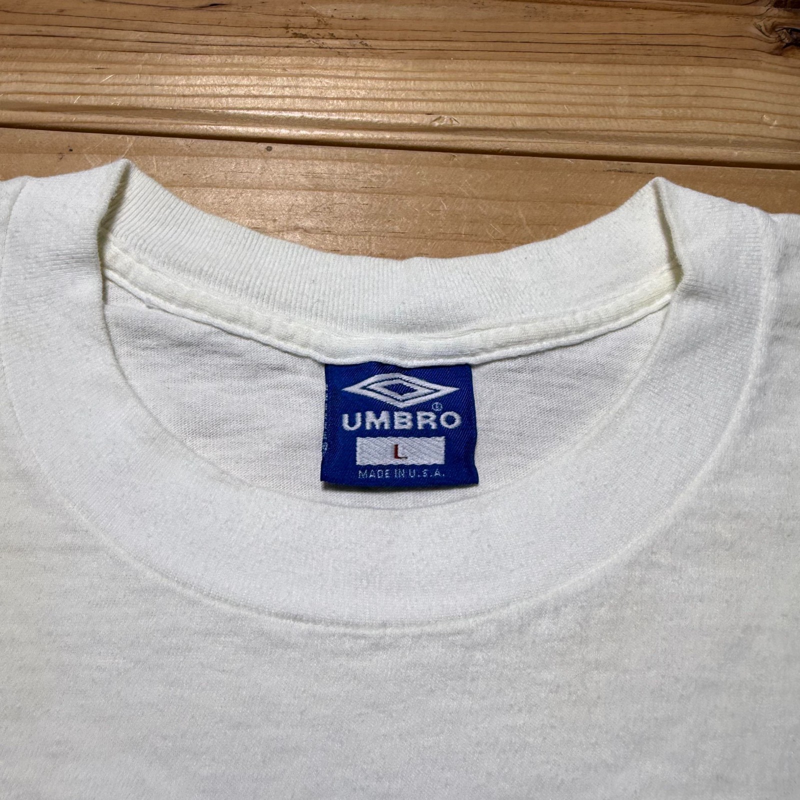 Vintage 90s Umbro Soccer To The Core Globe Sports Graphic T-Shirt USA - Large gallery