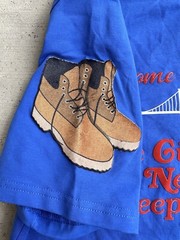 Eternity BC/AD New York NY Elements Blue T Shirt Men S Apple Patches Art Tee