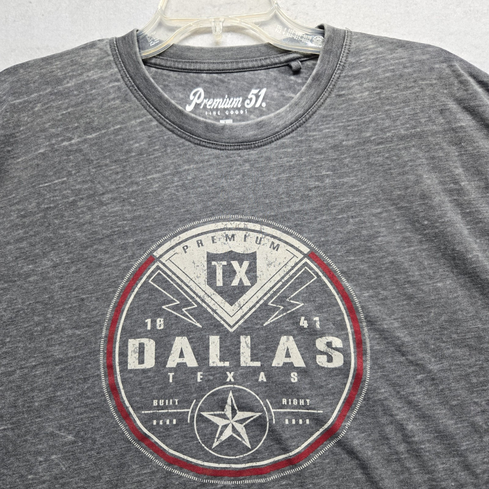 Premium 51 gray graphic t-shirt men size l. gallery