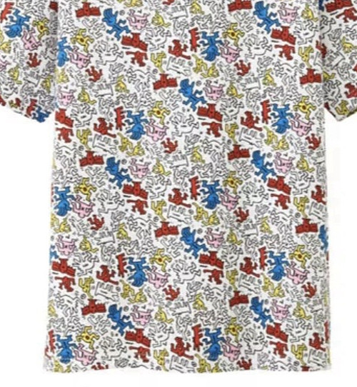 Keith Haring T-Shirt Pop Art Graffiti AOP for MoMA Uniqlo SPRZ NY SZ M gallery