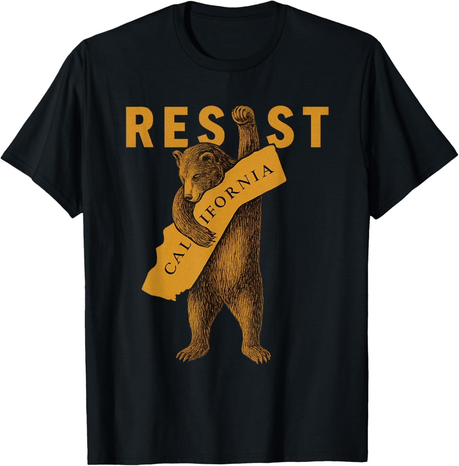 Resist California Bear Design Resist California Bear Unisex T-Shirt gallery