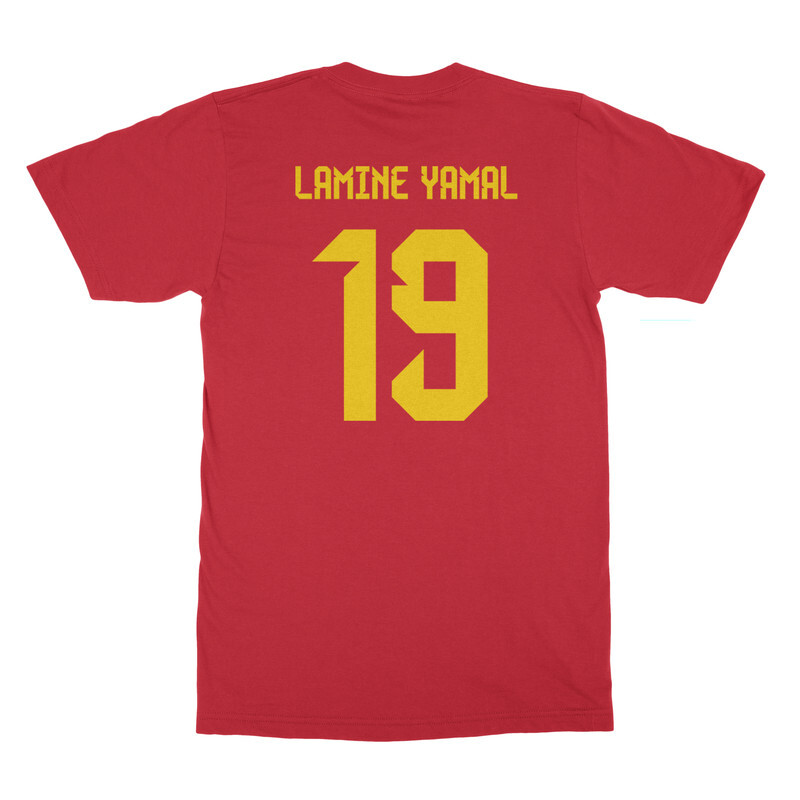 Spain Soccer Cup Fan - Lamine Yamal 19 Jersey Style Unisex T-Shirt gallery
