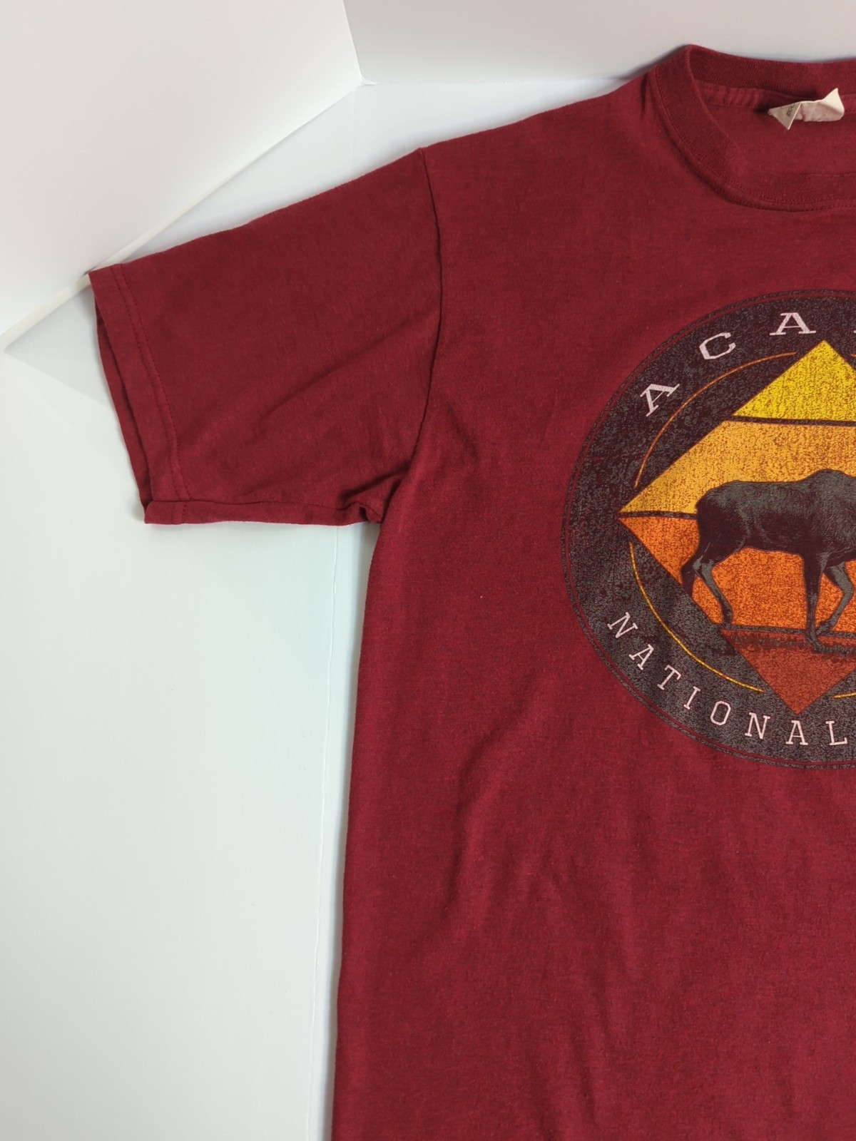 Acadia National Park Moose Tshirt Eco Mountain Travel Maine USA No Size Tag M L gallery