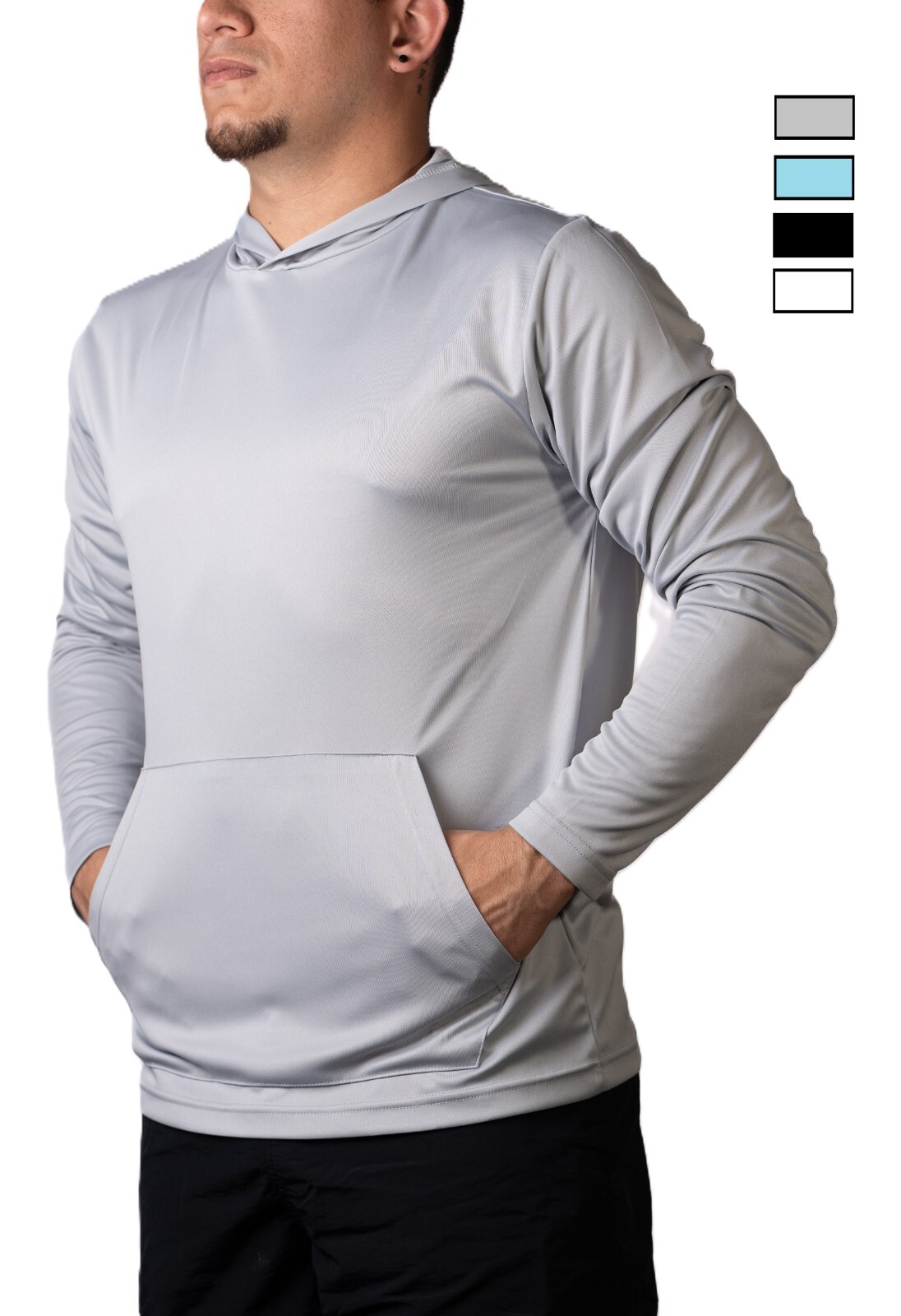 Hooded Rash Guard Sun Protection UV SPF UPF 50+ Long Sleeve Performance Shirt gallery