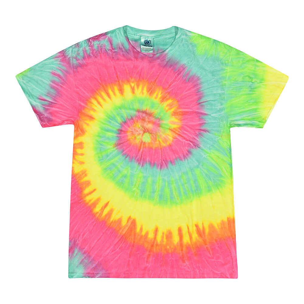 Tie Dye T-Shirts Multi-Color Adult Size 2XL XXL Cotton Colortone gallery