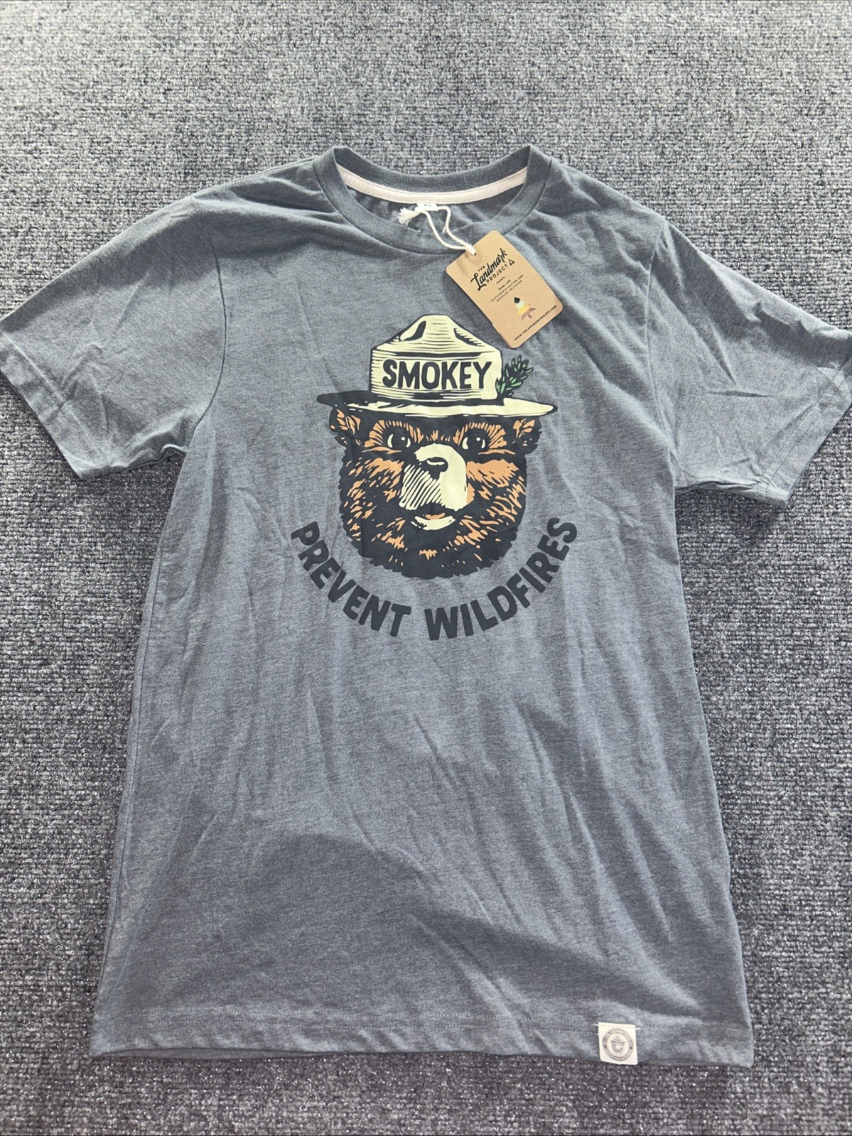 Smokey The Bear Landmart Project Shirt Fire Saftey Official Shirt Size Small New