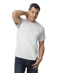 GD201 Gildan 2300 Adult Short Sleeve Ultra Cotton Crew Neck With Pocket T-Shirt