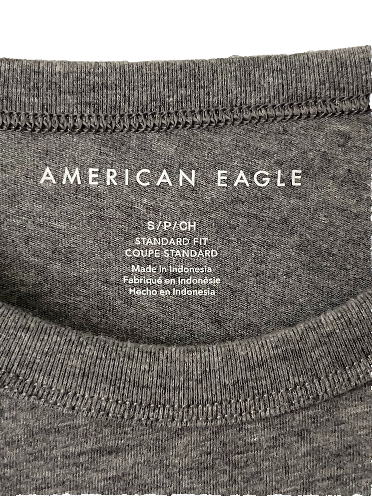AMERICAN EAGLE. MEN’S Tshirt SMALL Gray Standard Fit NY/USALogo gallery