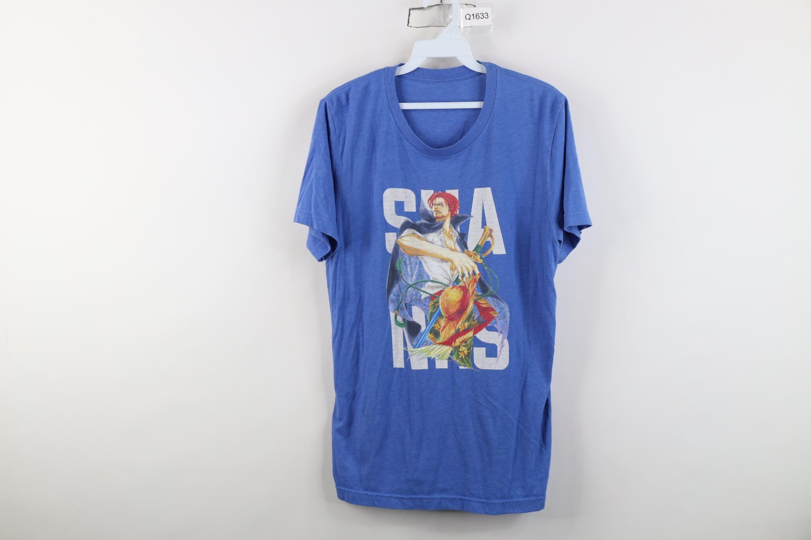 Vintage One Piece Mens Small Faded Japan Anime Manga Red Hair Shanks T-Shirt gallery
