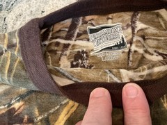 Cabela’s Duck Camp Camouflage Ringer T Shirt Paramount L