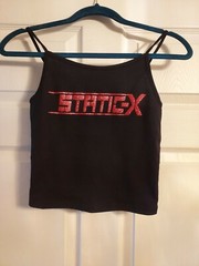 Static x crop top static x tank top static x shirt any size avail xs to xl