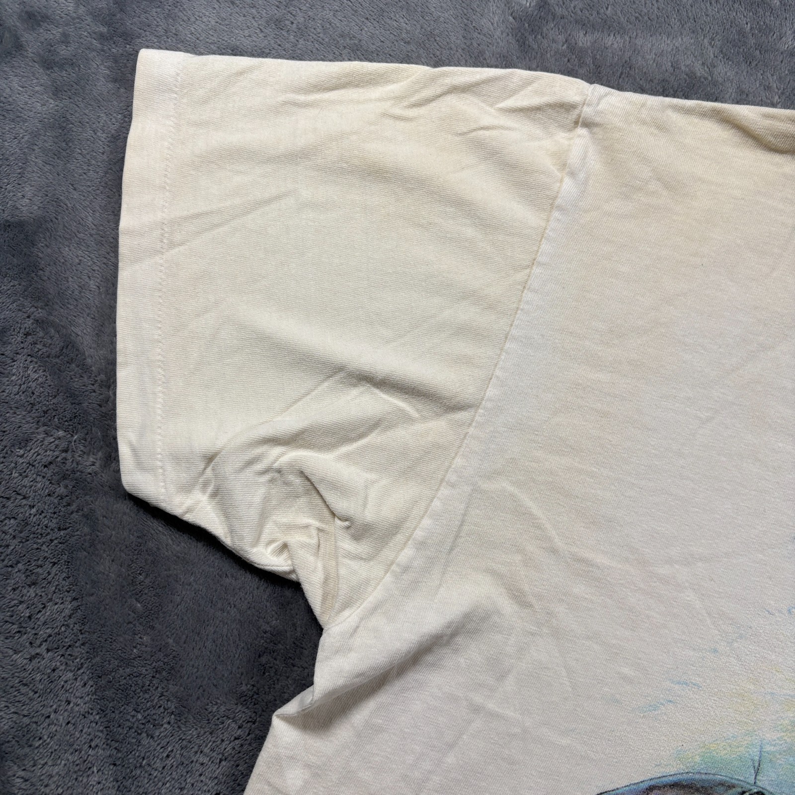 Vintage 1992 T-Shirt Mens XL Cream Seals Sea World Graphic Retro Casual Summer gallery