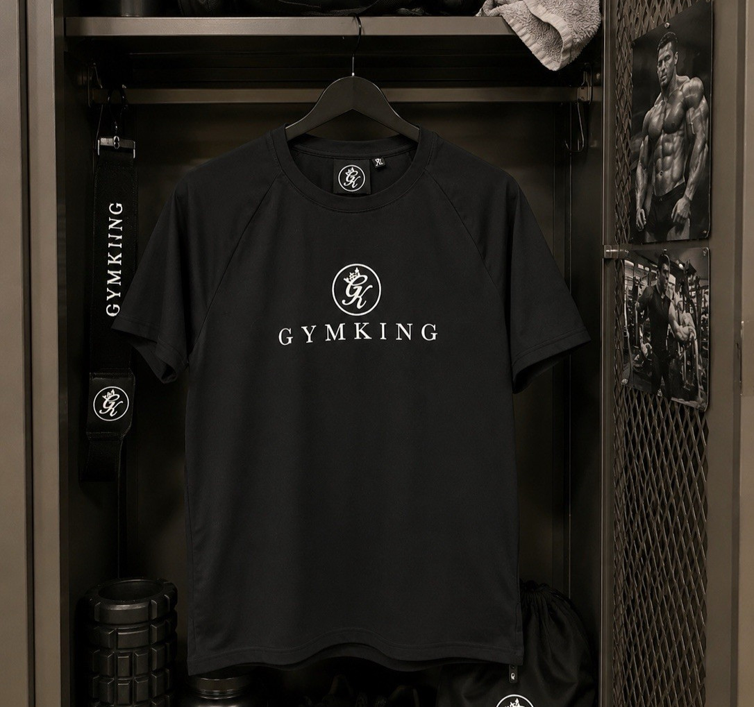 GymKing Logo T-Shirt Sz XL Men’s Black Workout Gym Hydrox Crossfit Short Sleeve gallery