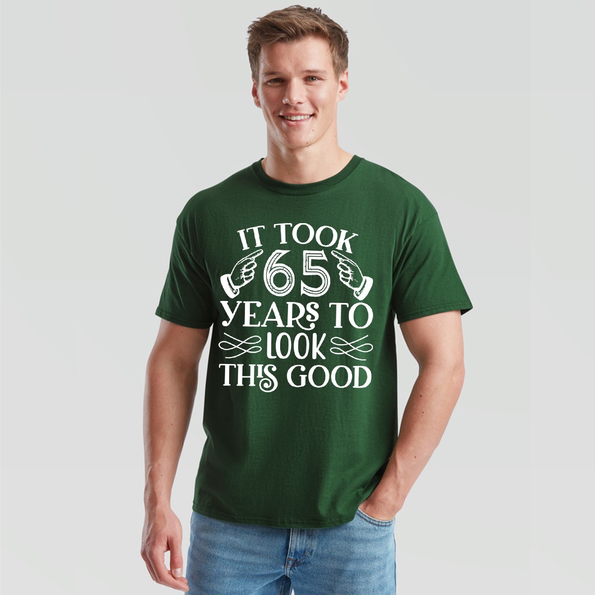 Custom 65th Birthday T-Shirt Men It Took 65 Years to Look This Good Party Gift gallery
