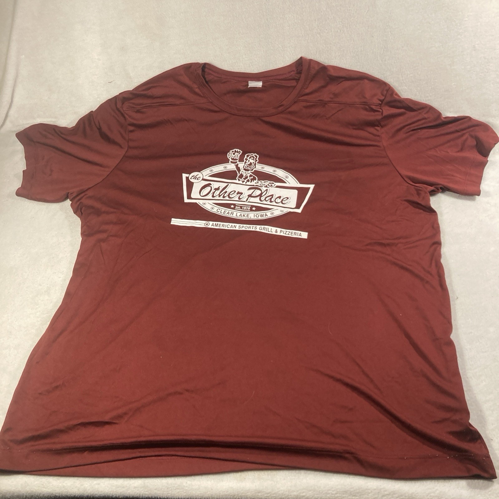 Sport-Tek Men’s Red Graphic Print Polyester Knit Crew Neck Short Sleeve Tee 3XL gallery
