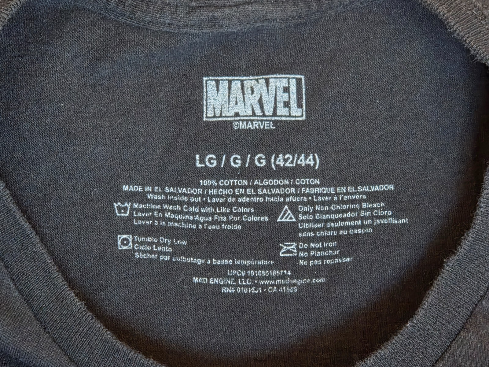 Marvel Comics T-Shirt Men Large Black Red Box Logo Graphic Tee Short Sleeve gallery
