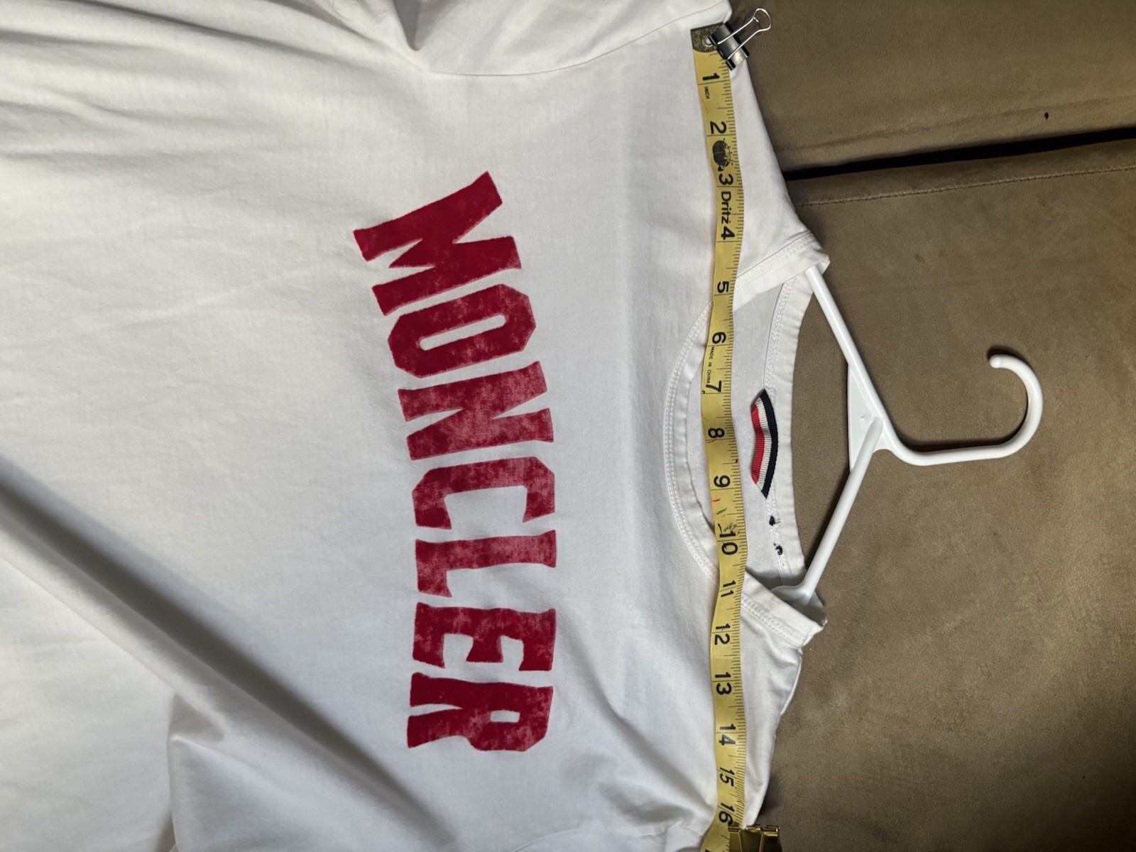 MONCLER T-shirt cotton White . See Picture And Read Description gallery