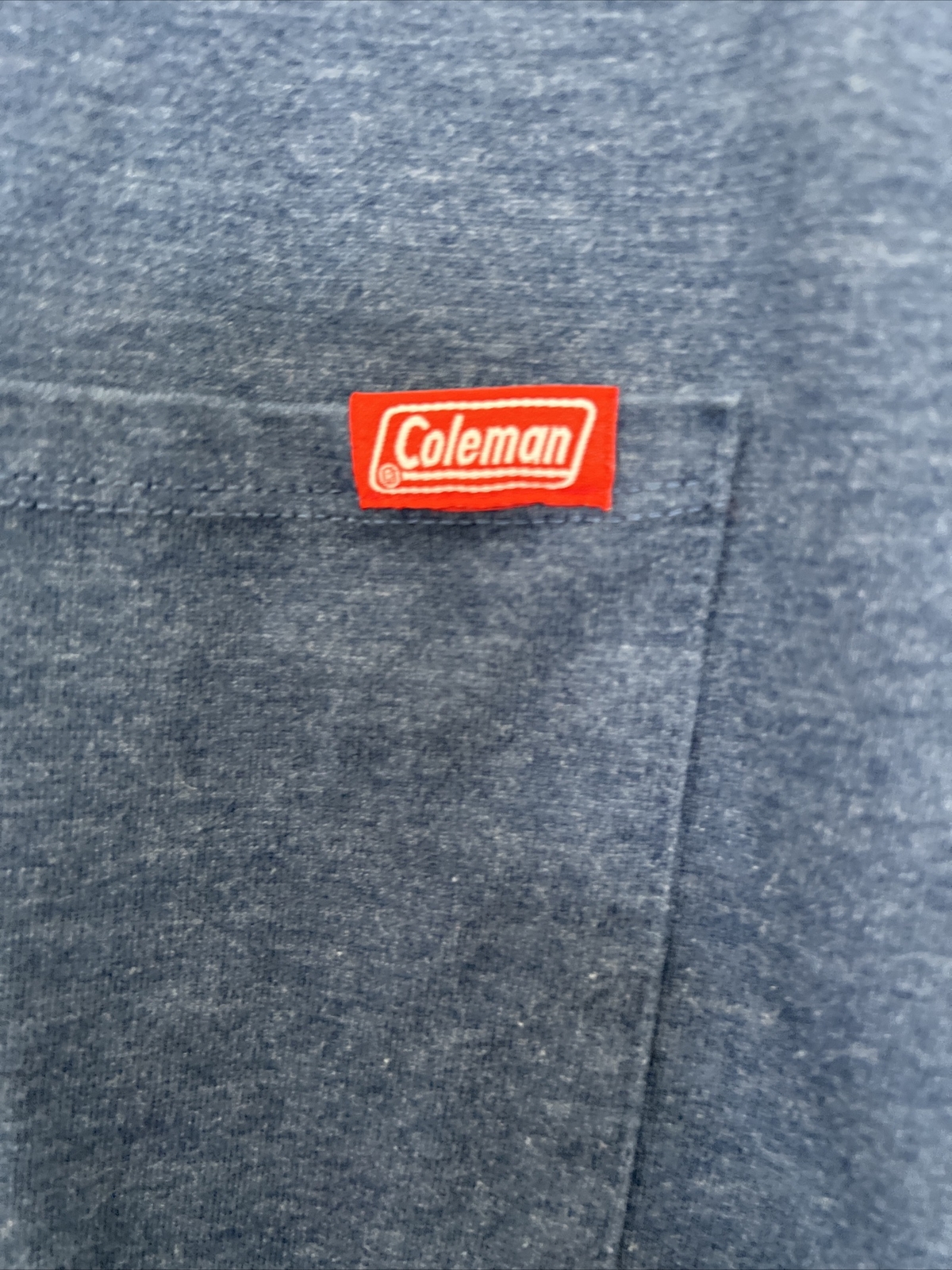Coleman X Large (2-blue Or 1 Tan Brown) pocket cotton/poly T-shirt gallery
