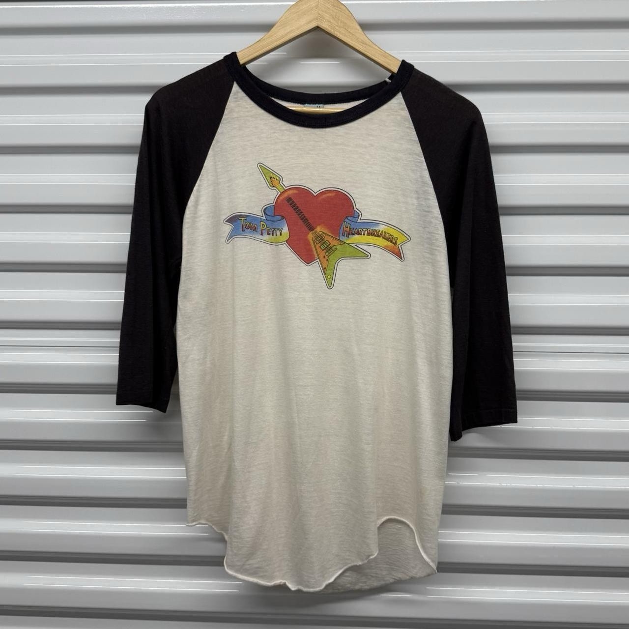 Vintage 80’s Tom Petty & Heartbreakers 3/4 Sleeve Raglan The Knits Band Size M gallery