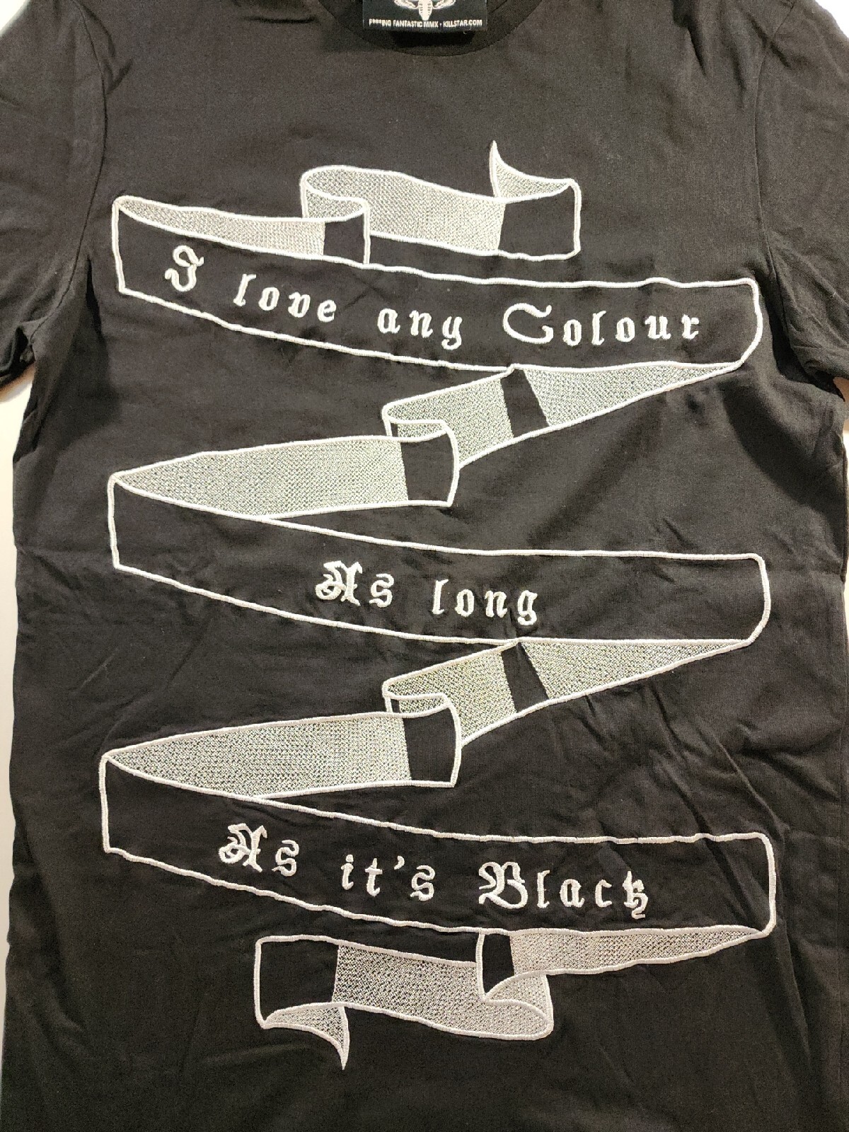 KillStar T shirt M Love Any Colour Long Black Goth Occult Luxury MMX Desire Emos gallery