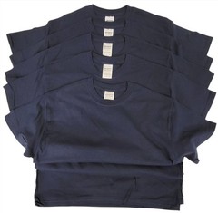 5 PACK Gildan Medium Blue Ultra Cotton Short Sleeve Blank Crew Neck Tee T-Shirt