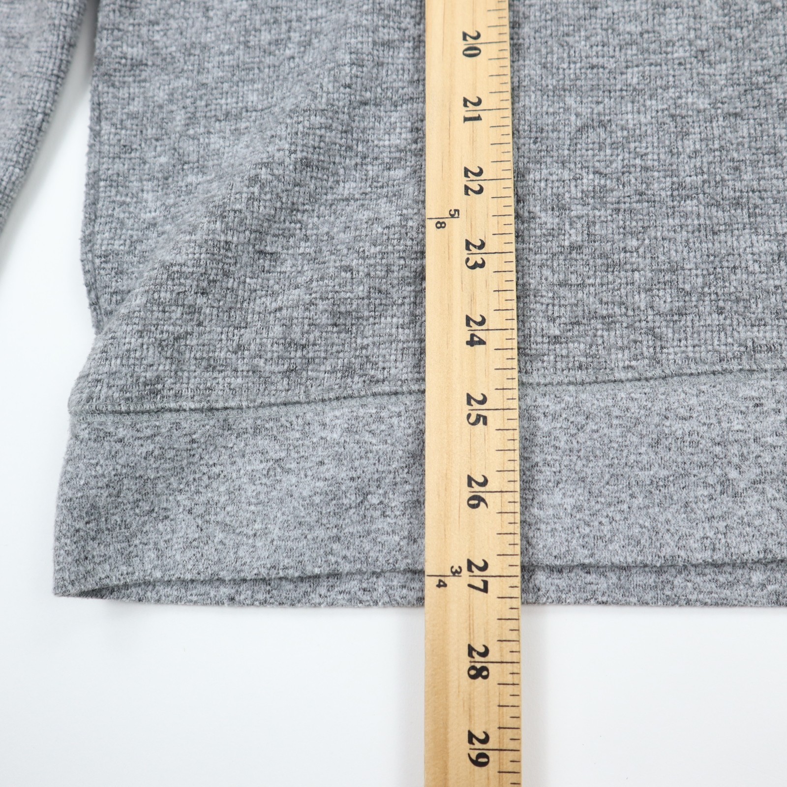 Members Mark Waffle Knit Crewneck Pullover Shirt Mens Large Gray Heritage Cotton gallery