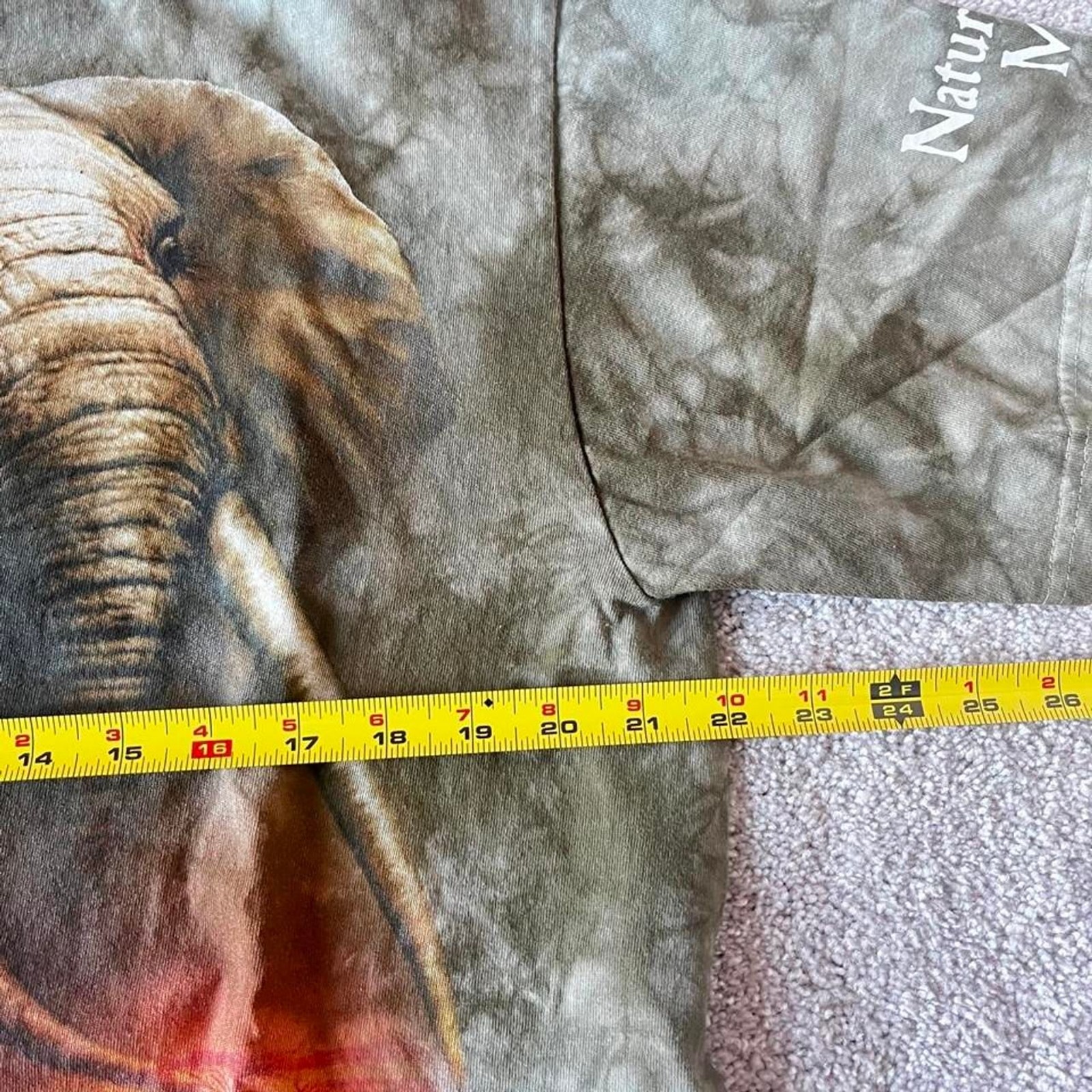 Vintage 90s Liquid Blue Elephant T-shirt gallery