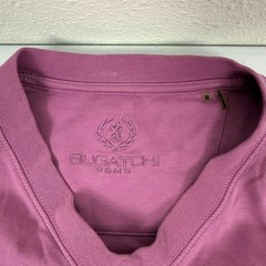 Bugatchi Uomo Mens Purple V-Neck Short Sleeve T-Shirt Size M Regular Fit Solid