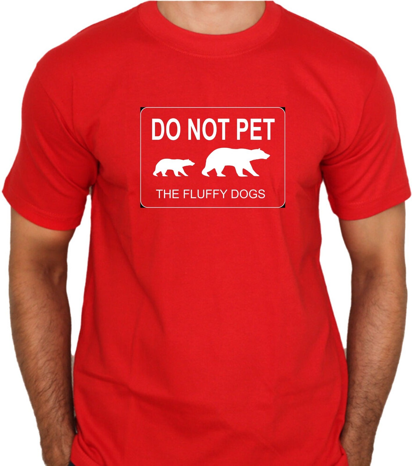 Do not pet the fluffy dog Funny Tee Shirt NEW w/Tags 4 colors available New gallery