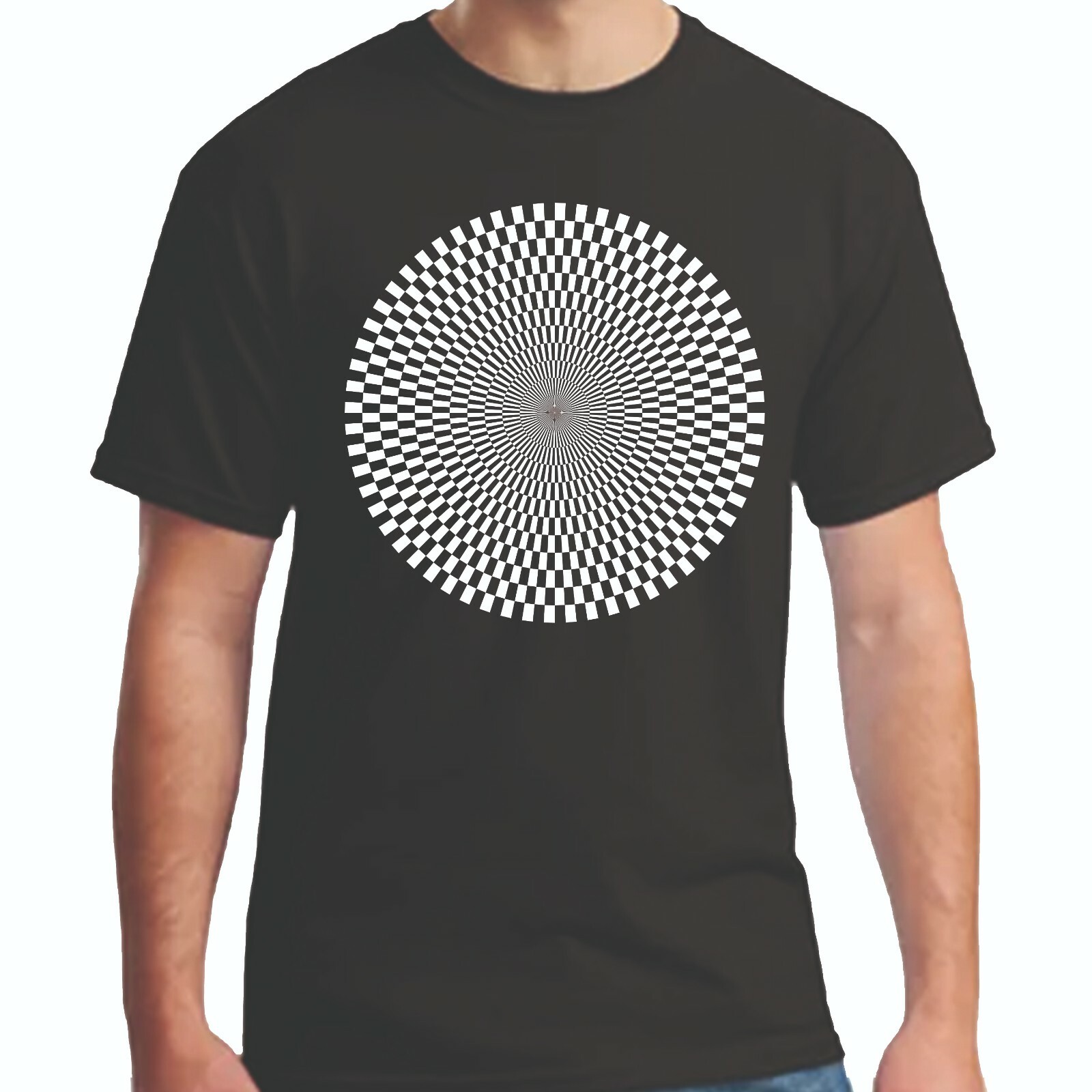 Op Art Circle T-shirt Ancient Artefacts optical illusion Birthday Gift gallery