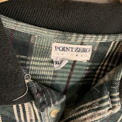 Point Zero Natural Classic Green Plaid Sustainable Cotton Shirt Men’s XL