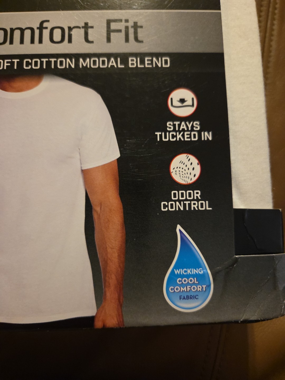 Hanes Men’s 3 Pack Comfort Fit Tagless White T -Shirts Size 2XL 50-52" New gallery