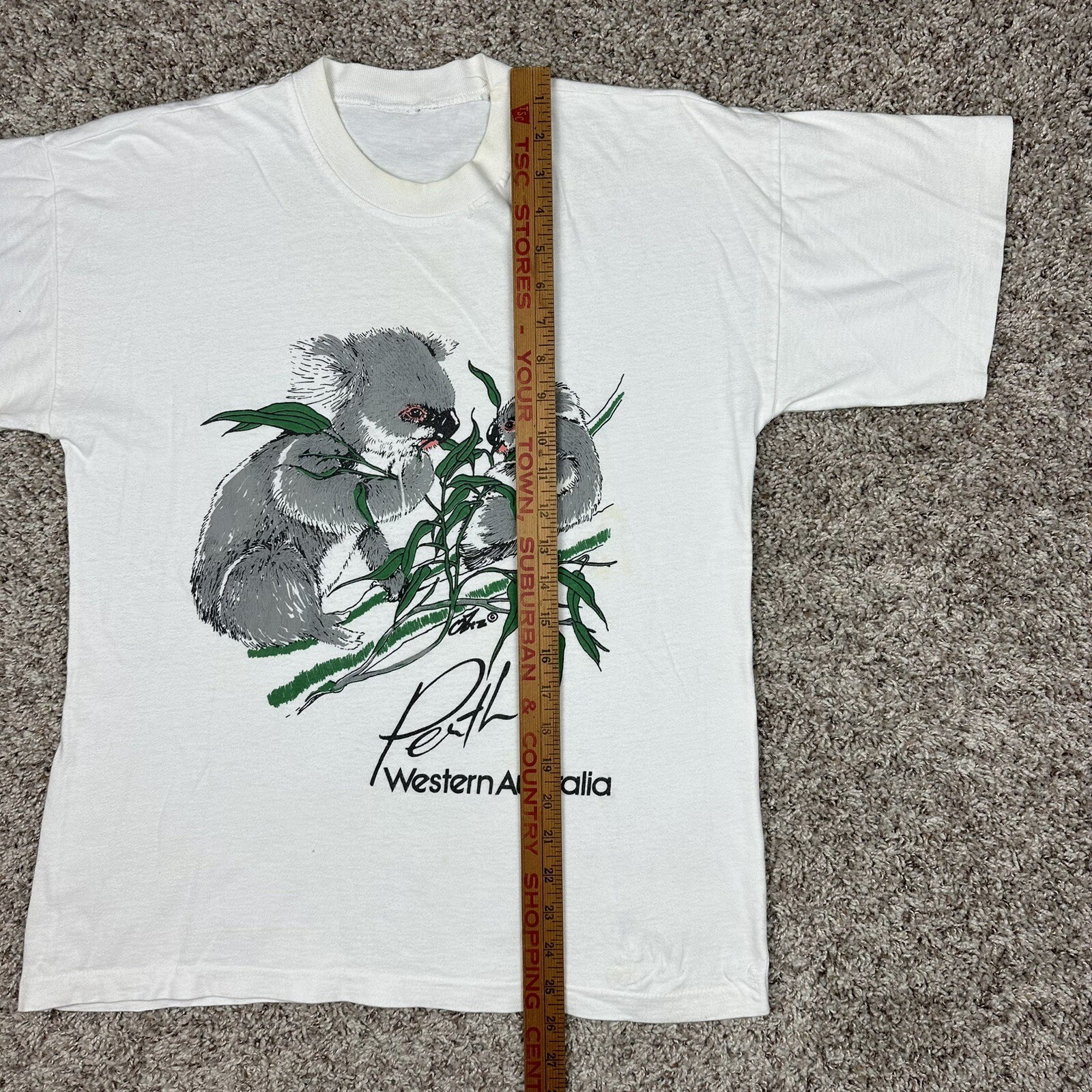 Vintage 80s Australia Koala Bear ￼Nature Outdoor Graphic T-Shirt Men’s Size M gallery