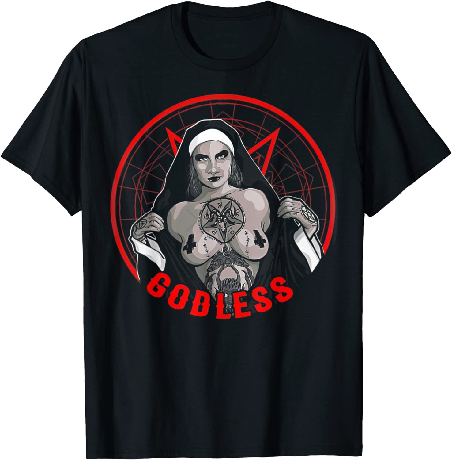 NEW LIMITED Sexy Nun Tattoo Best Selling Great Gift Idea Premium T-Shirt S-3XL