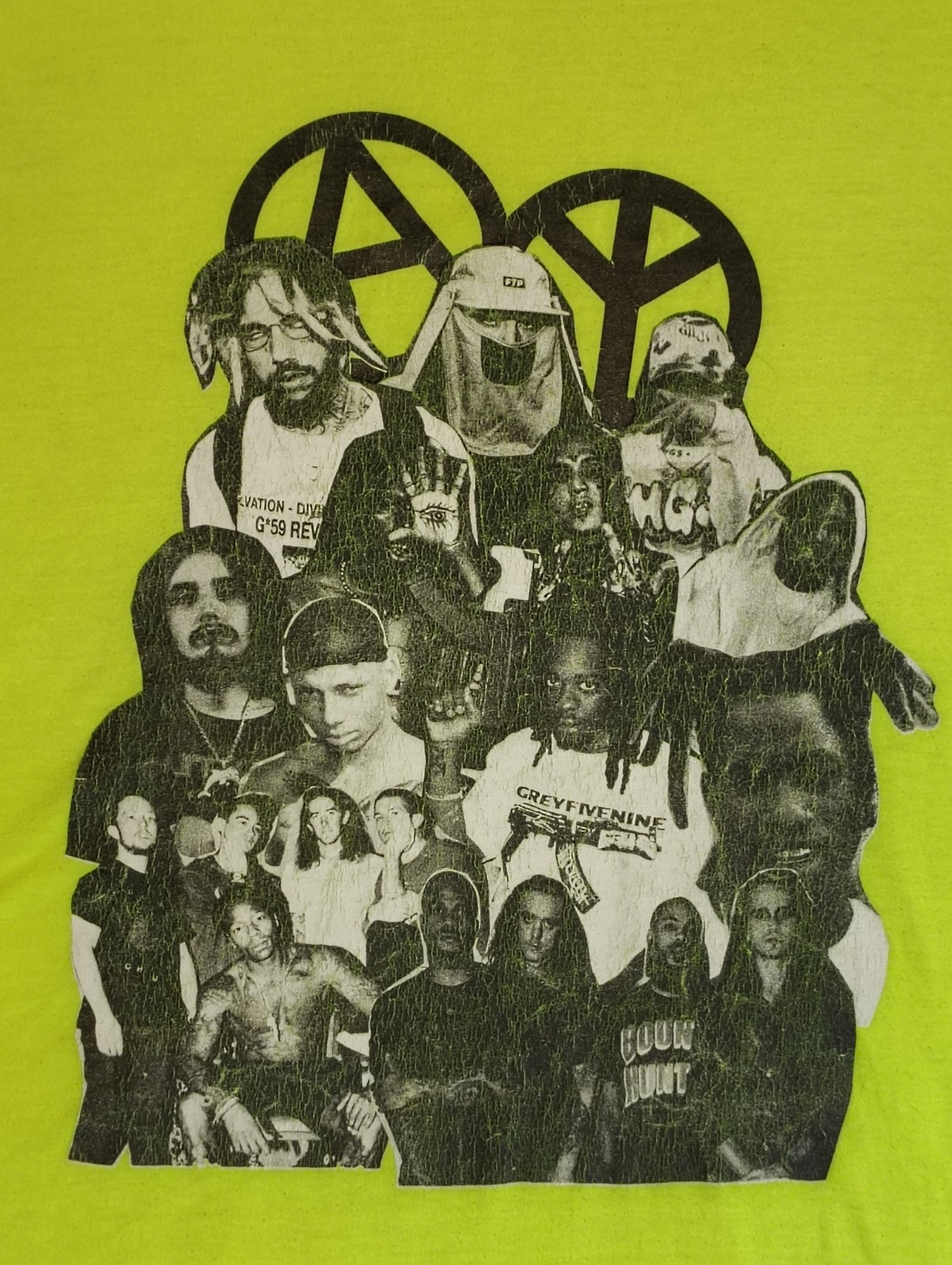 Suicide Boys Shirt Mens Large GreyDay Tour Double Sided Concer Rap G59 Lime Grn gallery