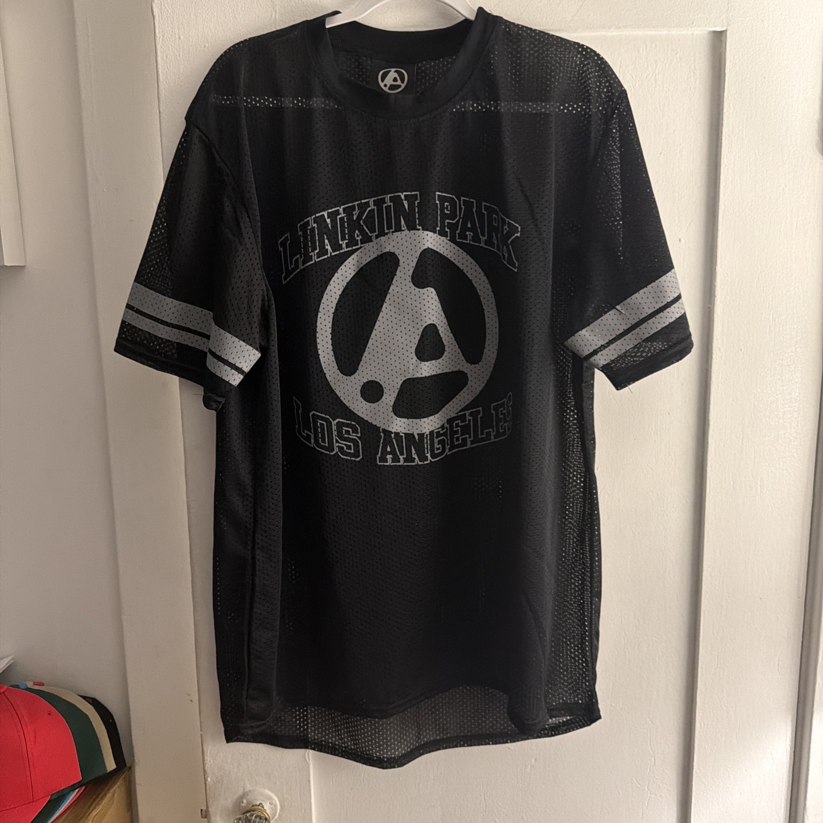 Linkin Park 2025 Tour Football Jersey Mesh Med Sleeve Print Not Perfect